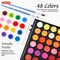 58 Pack Watercolor Paint Set, Shuttle Art 48 Colors Watercolor Pan with 10 Paint Brushes for Beginners, Artists, Kids & Adults to Watercolor Paint